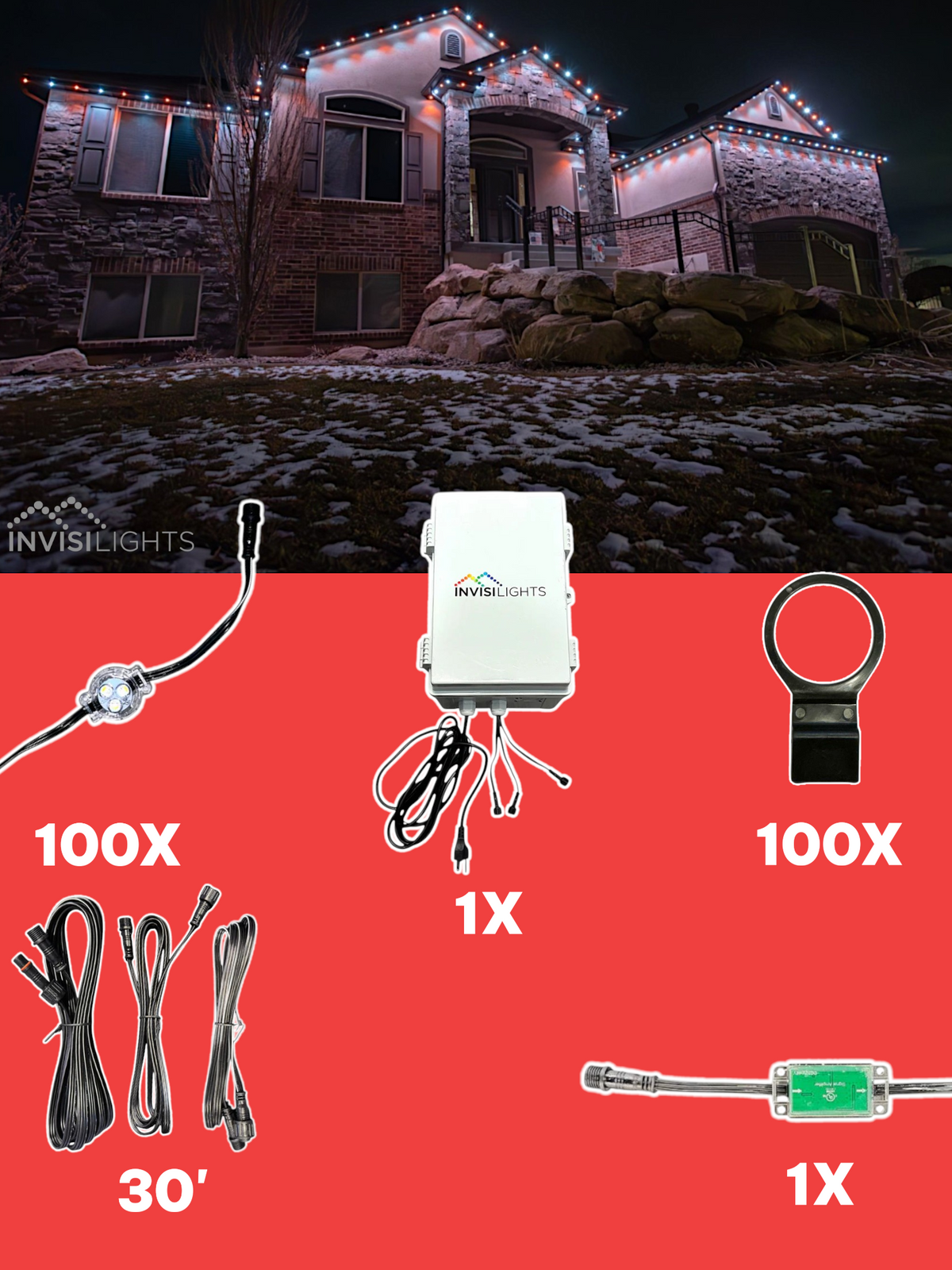 Invisi-Clips 100'  Kit