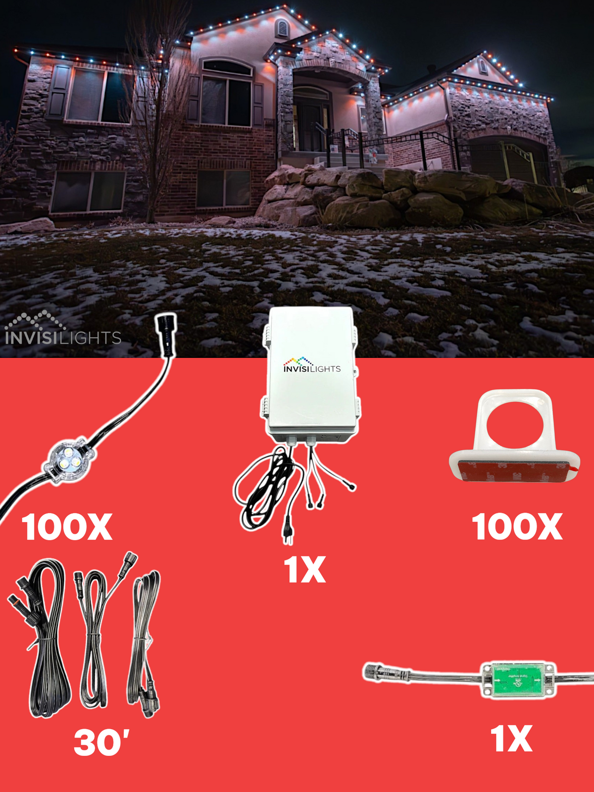 Invisi-Clips 100'  Kit