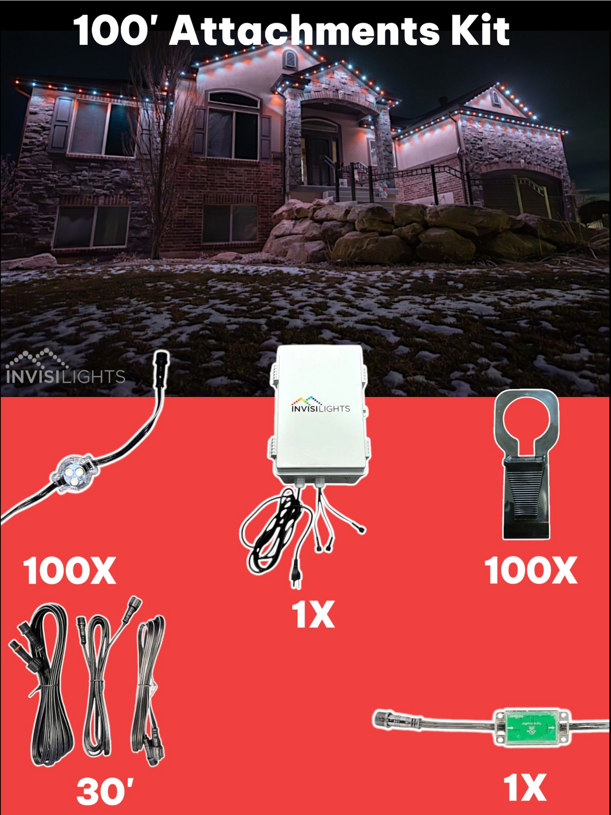 Invisi-Clips 100'  Kit