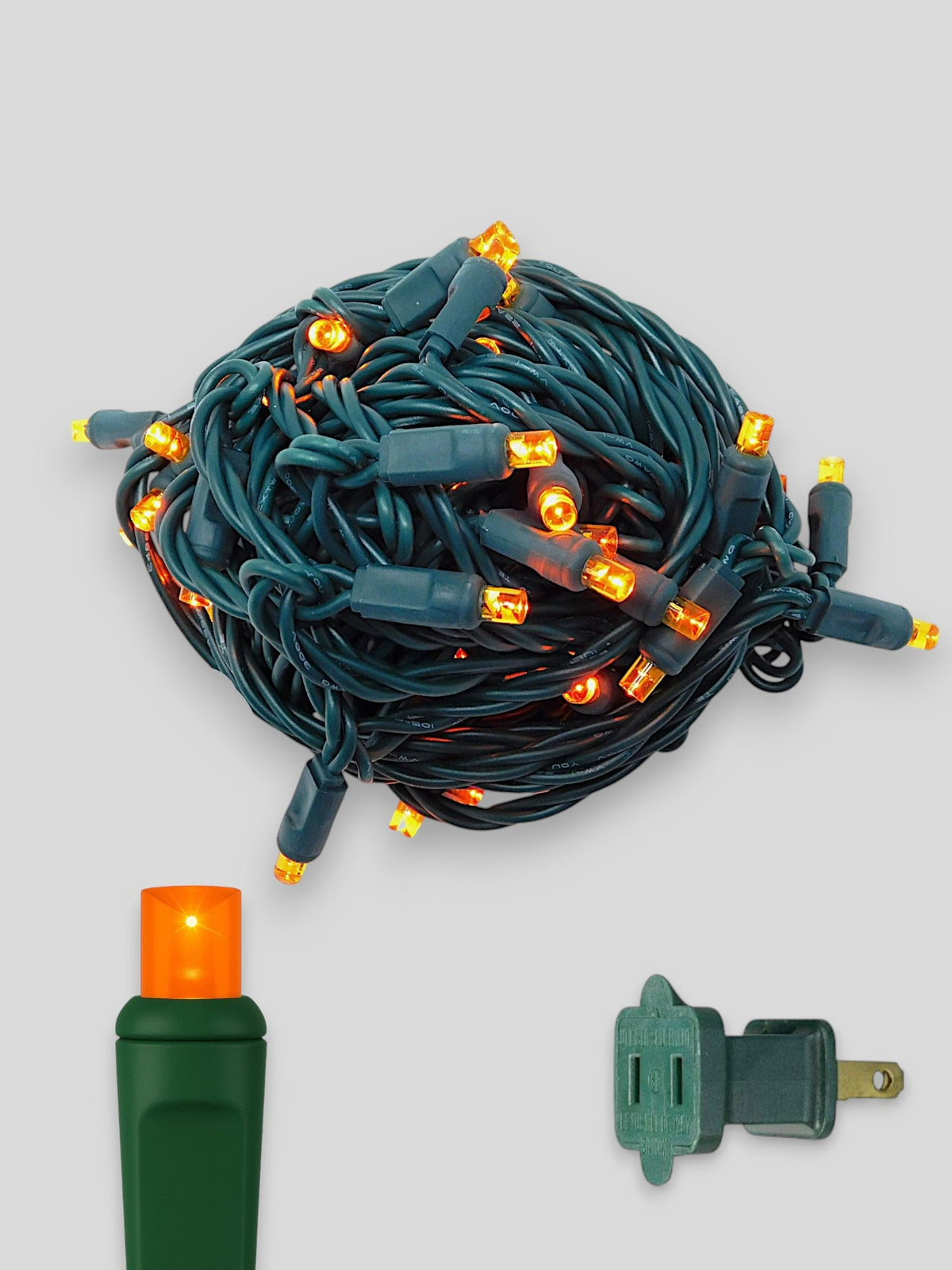 50L 6" Spacing Concave LED Mini Christmas Light (Ball)