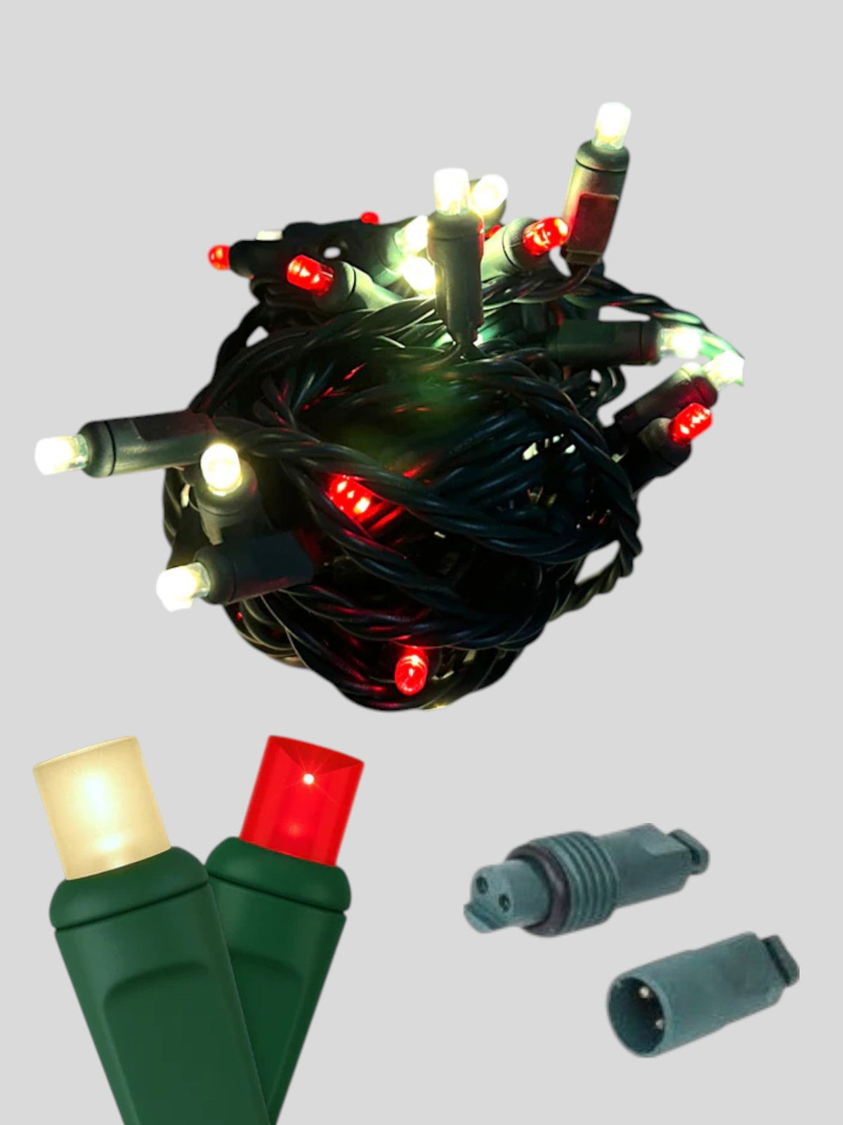 50L Coaxial Concave LED Mini Christmas Lights