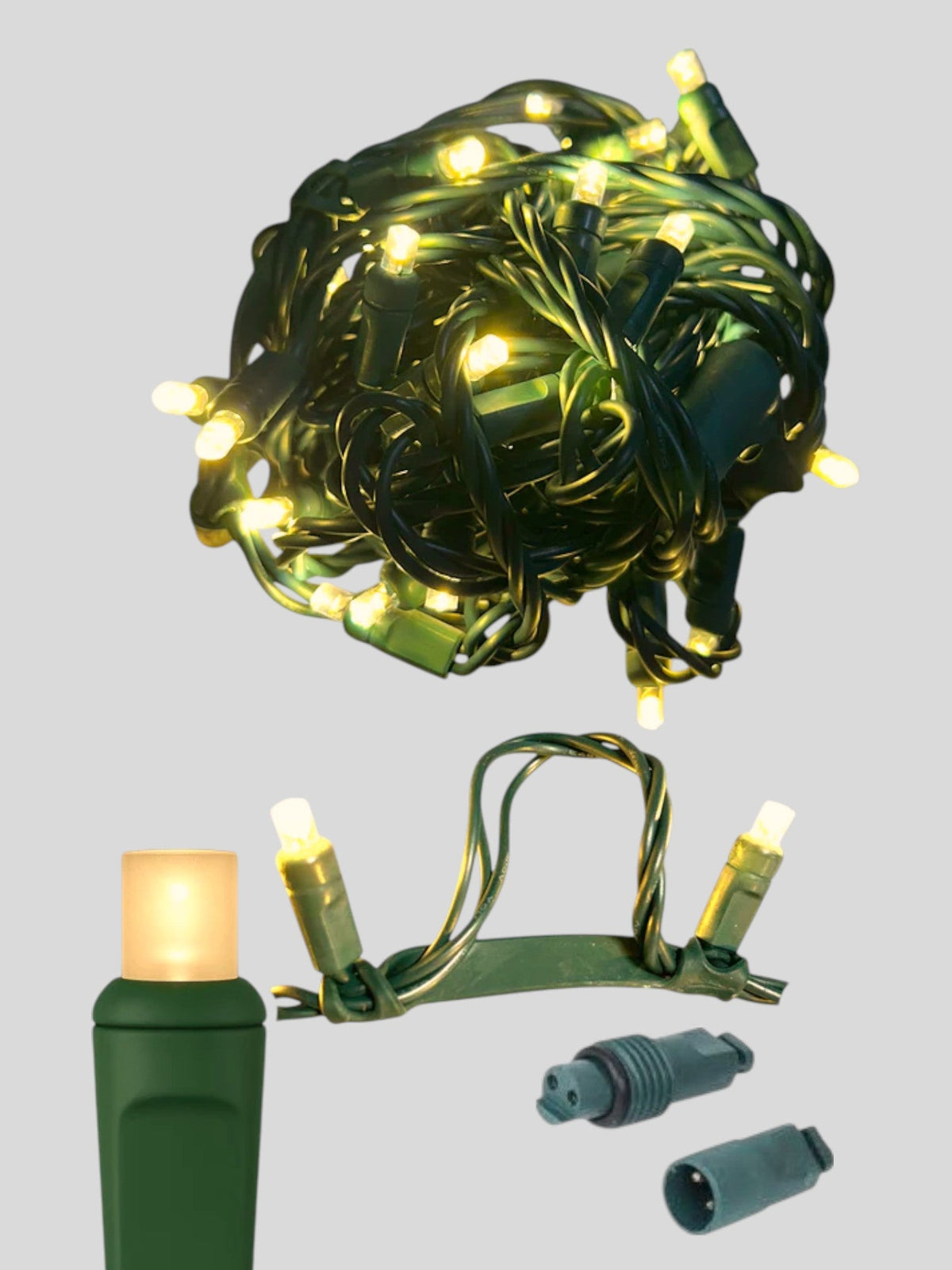 50L Coaxial Concave LED Mini Christmas Lights