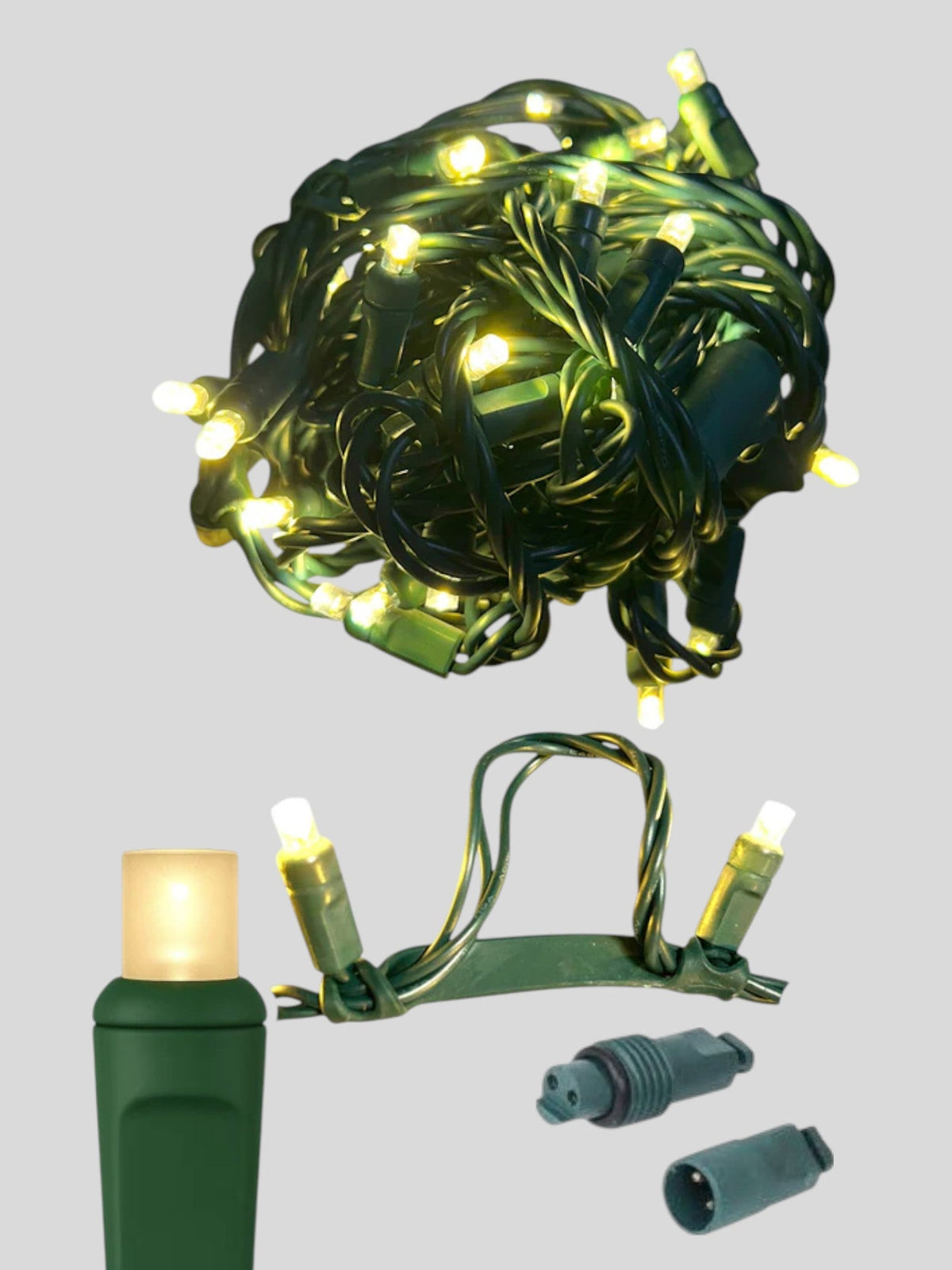 50L Coaxial Concave LED Mini Christmas Lights