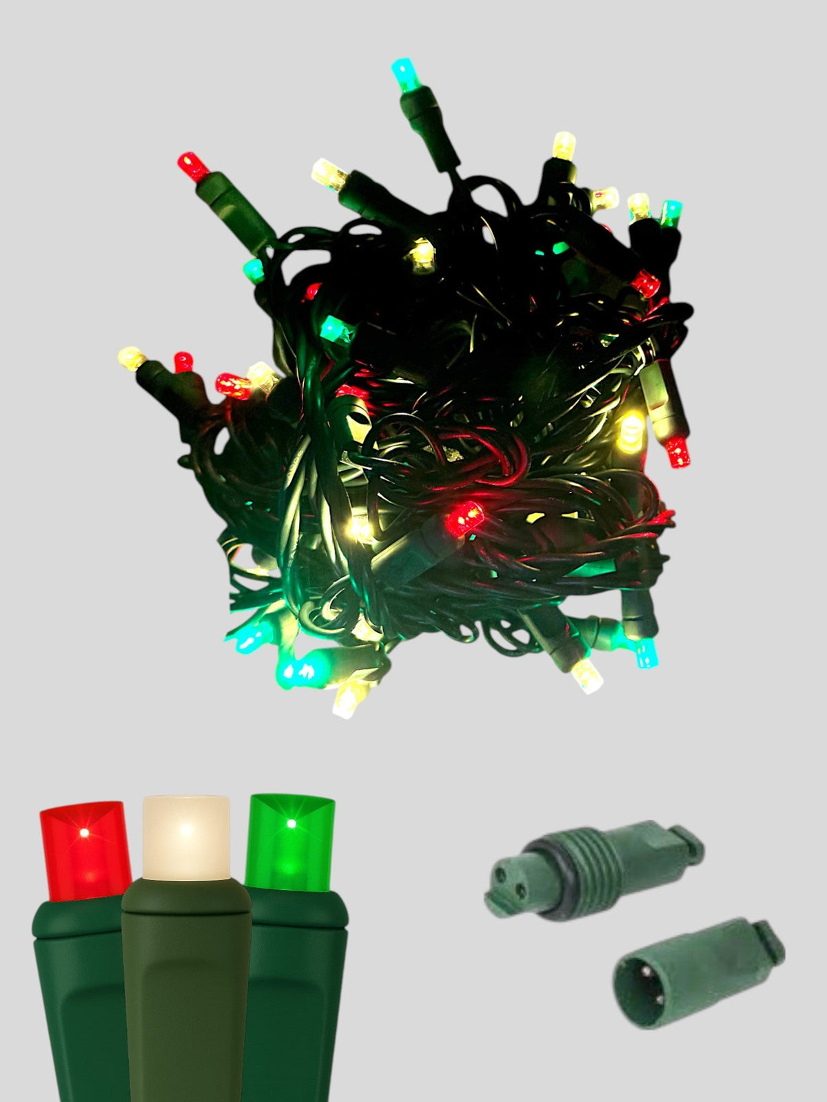50L Coaxial Concave LED Mini Christmas Lights