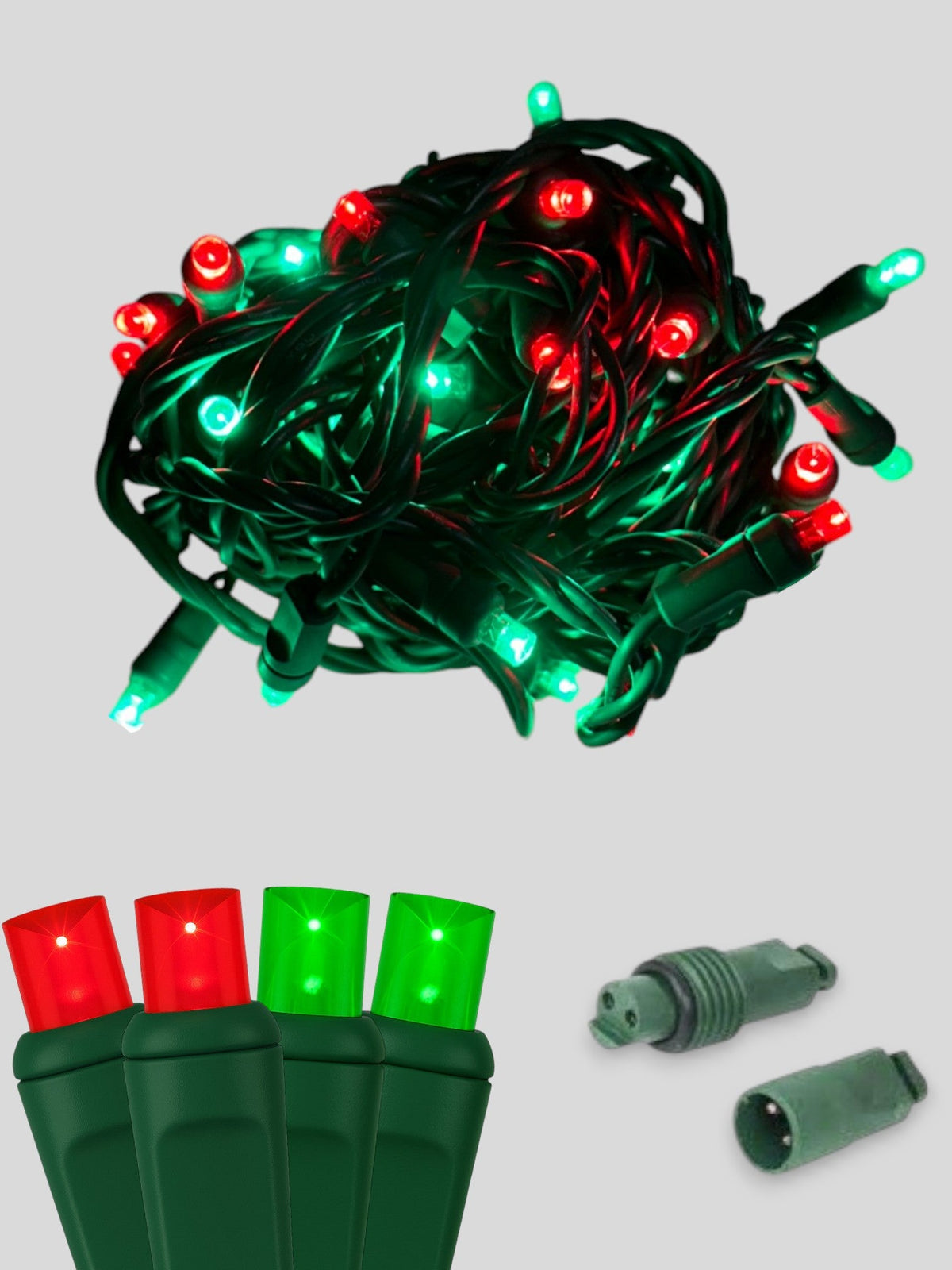 50L Coaxial Concave LED Mini Christmas Lights