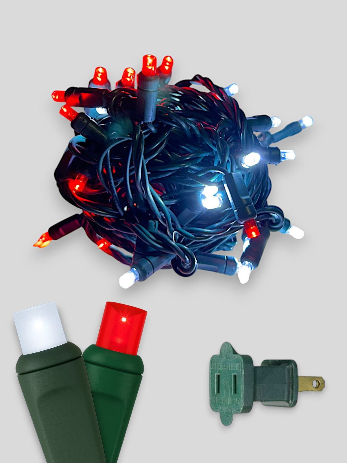 70L 4" Spacing Concave LED Mini Christmas Lights (Ball)
