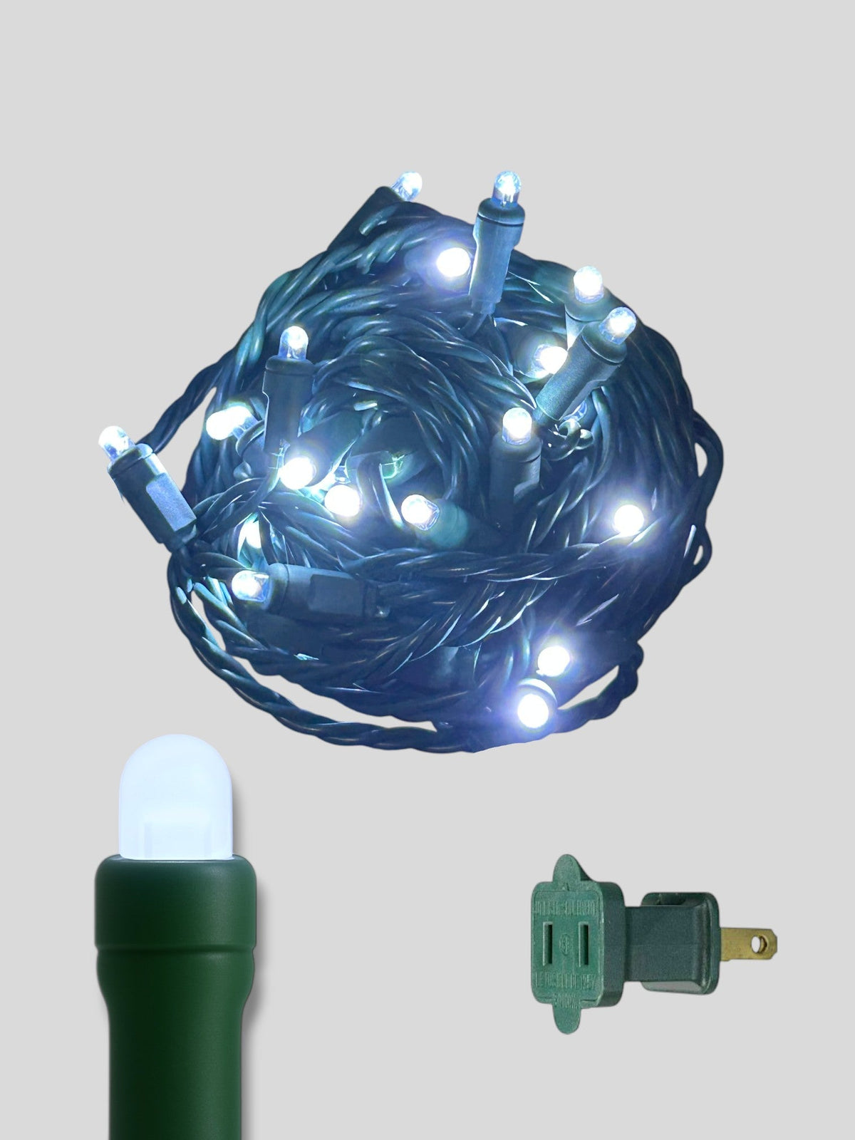 50L 6" Spacing Convex LED Mini Christmas Light (Ball)