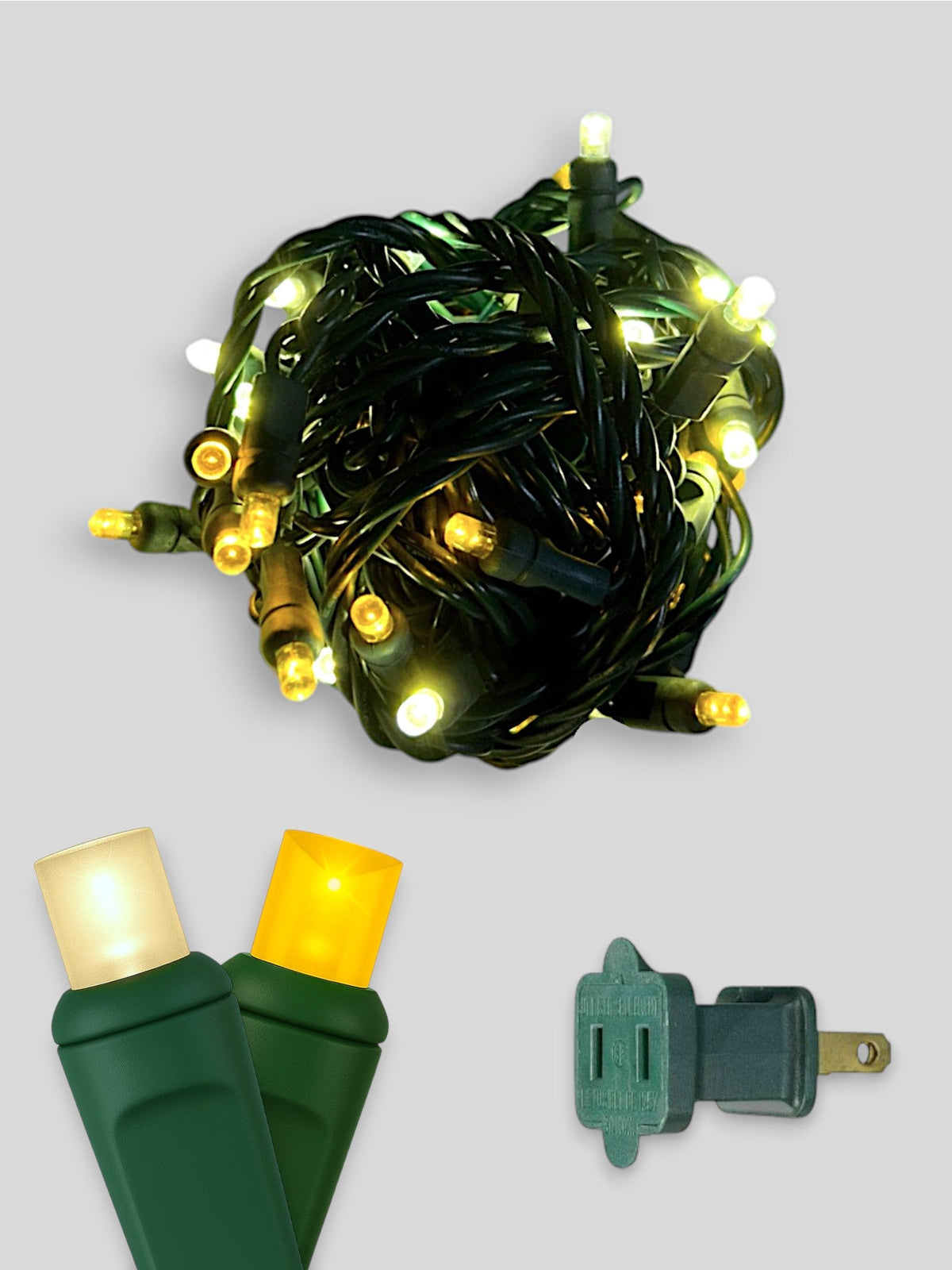 70L 4" Spacing Concave LED Mini Christmas Lights (Ball)