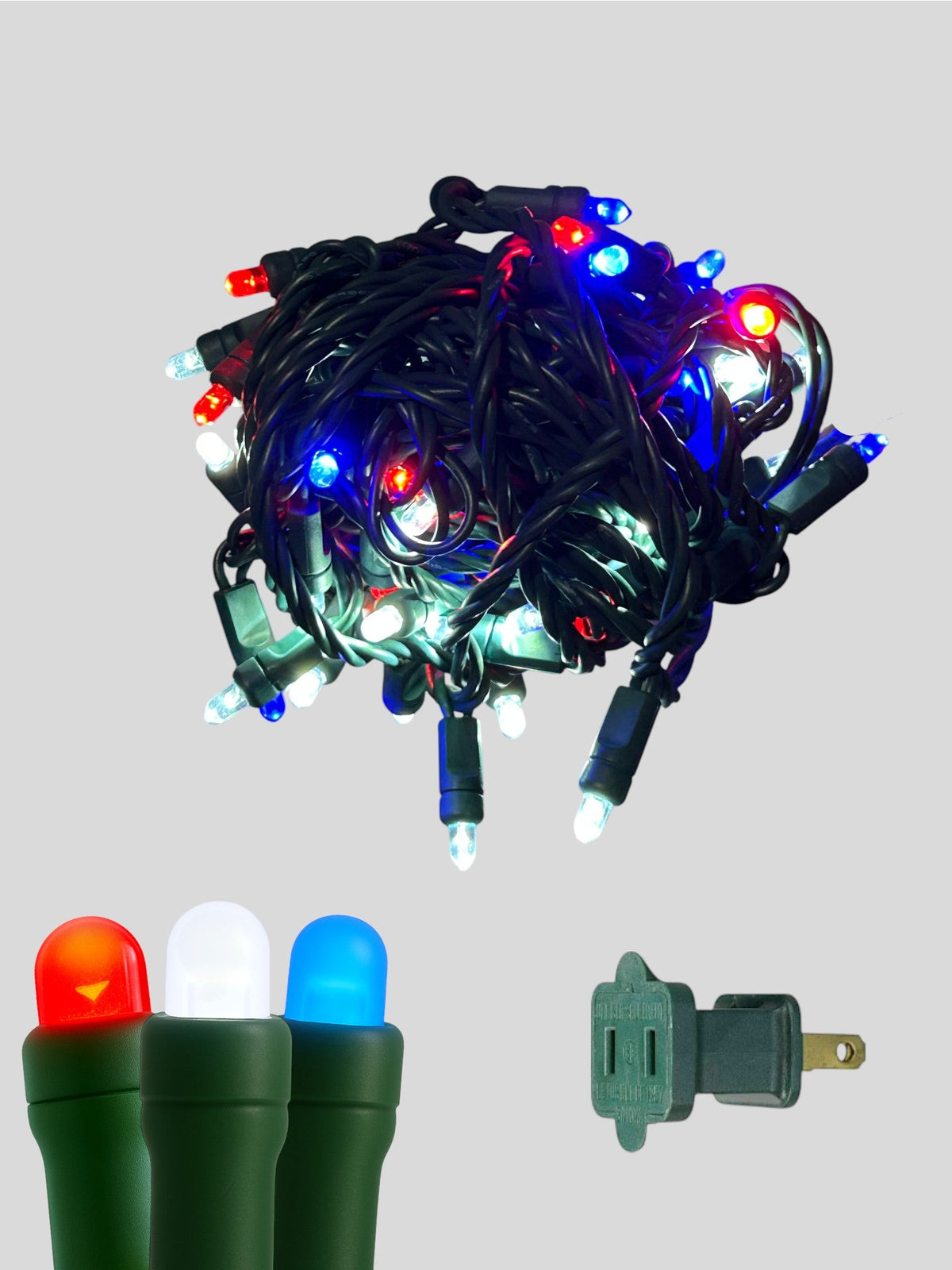 50L 6" Spacing Convex LED Mini Christmas Light (Ball)