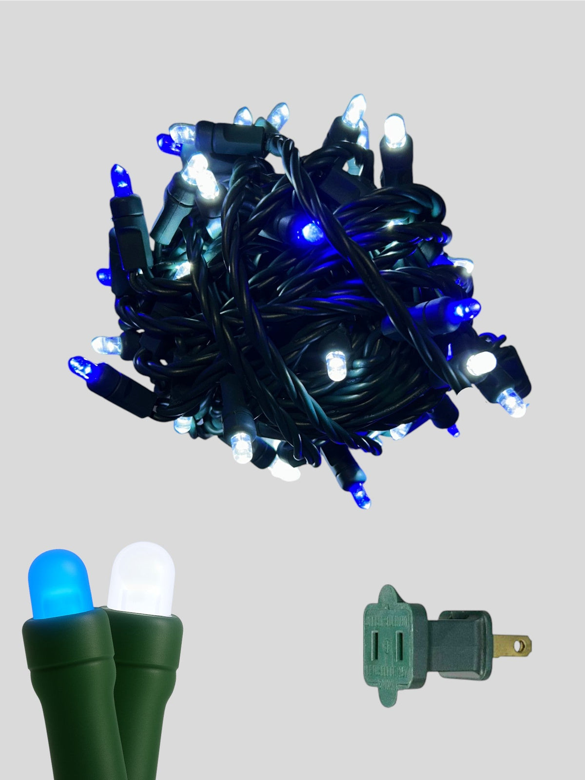 50L 6" Spacing Convex LED Mini Christmas Light (Ball)