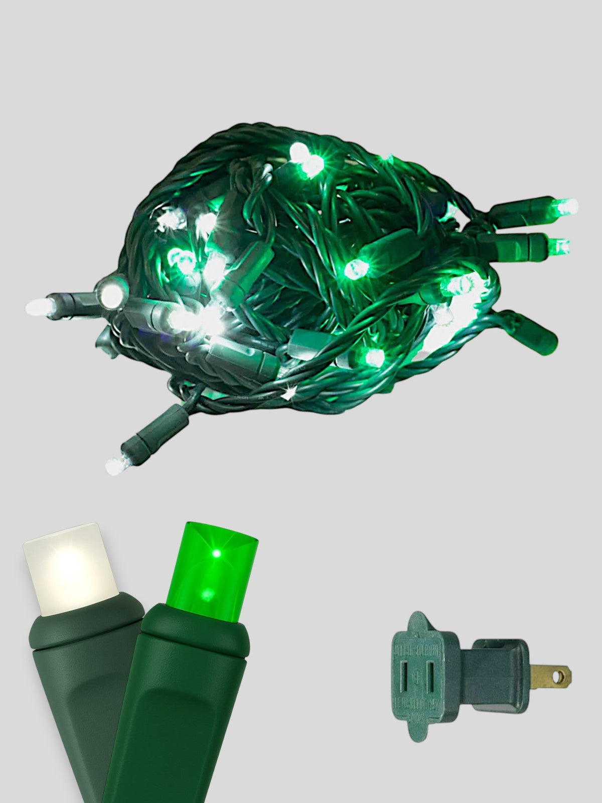 50L 6" Spacing Concave LED Mini Christmas Light (Ball)