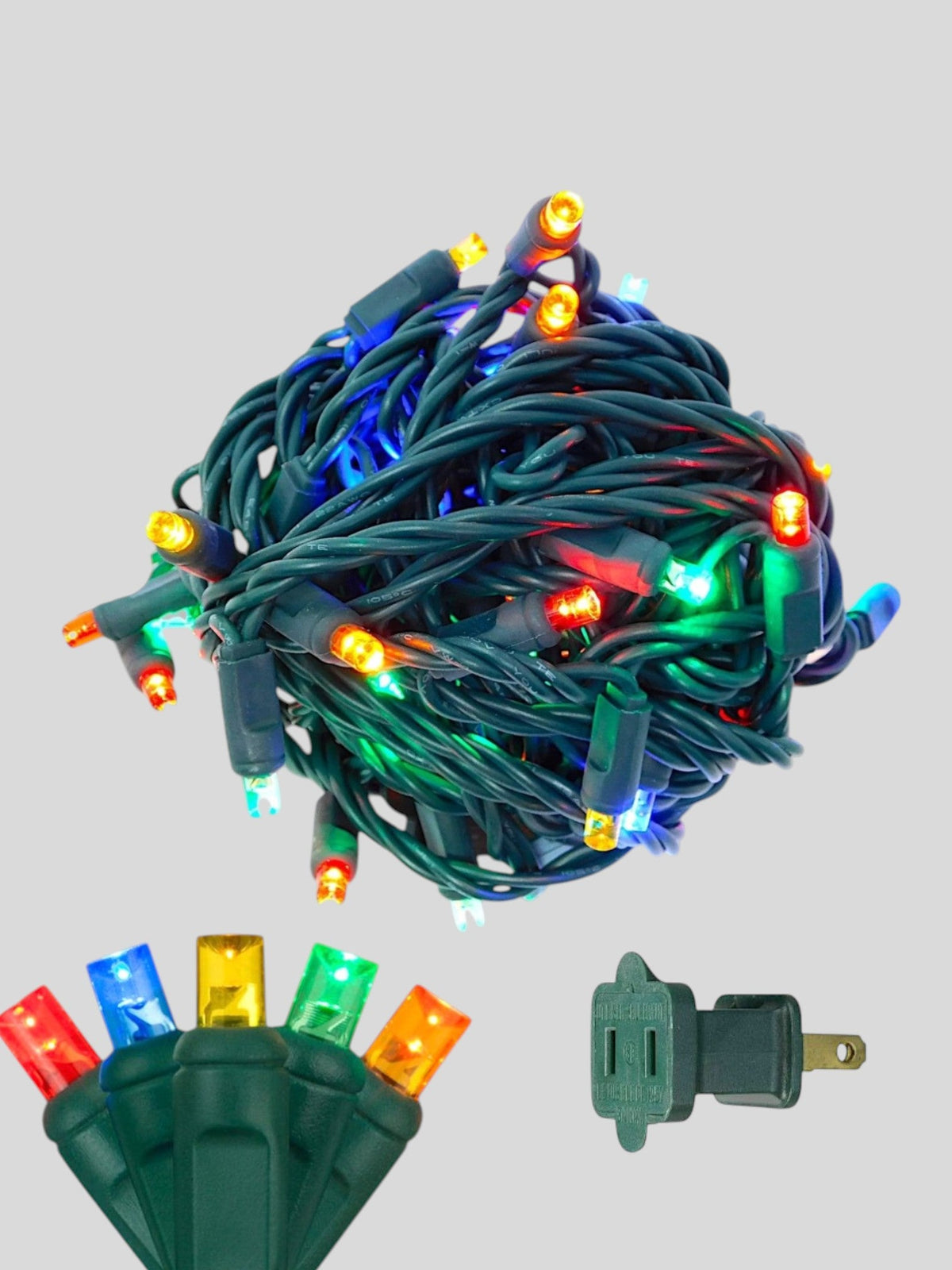 70L 4" Spacing Concave LED Mini Christmas Lights (Ball)
