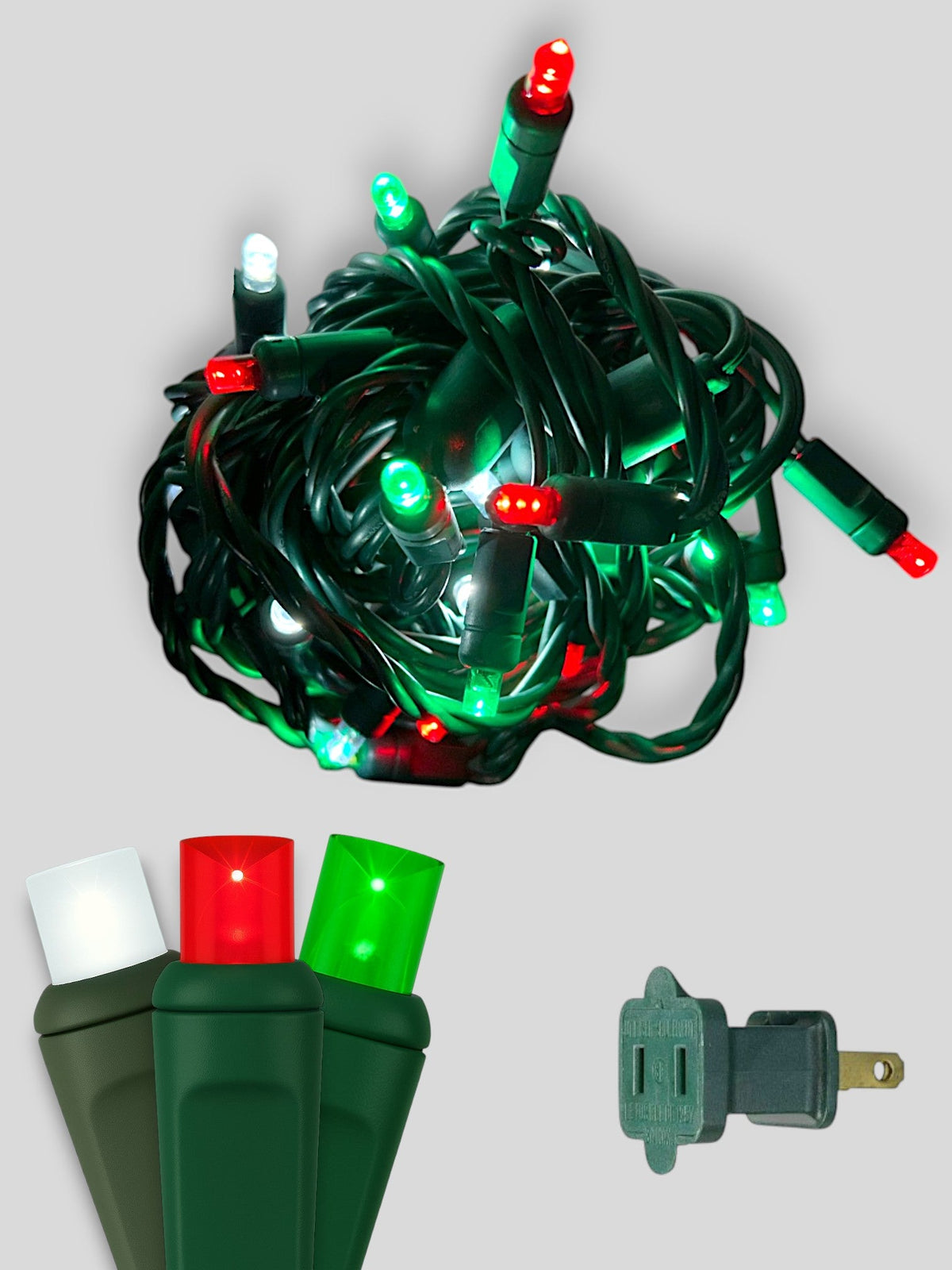 50L 6" Spacing Concave LED Mini Christmas Light (Ball)