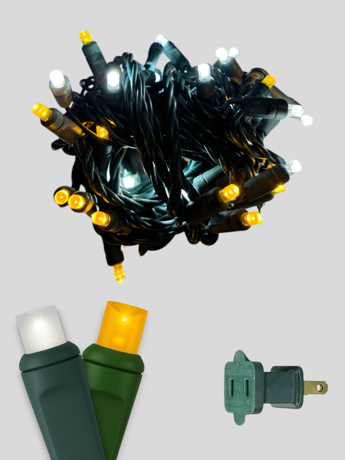 70L 4" Spacing Concave LED Mini Christmas Lights (Ball)