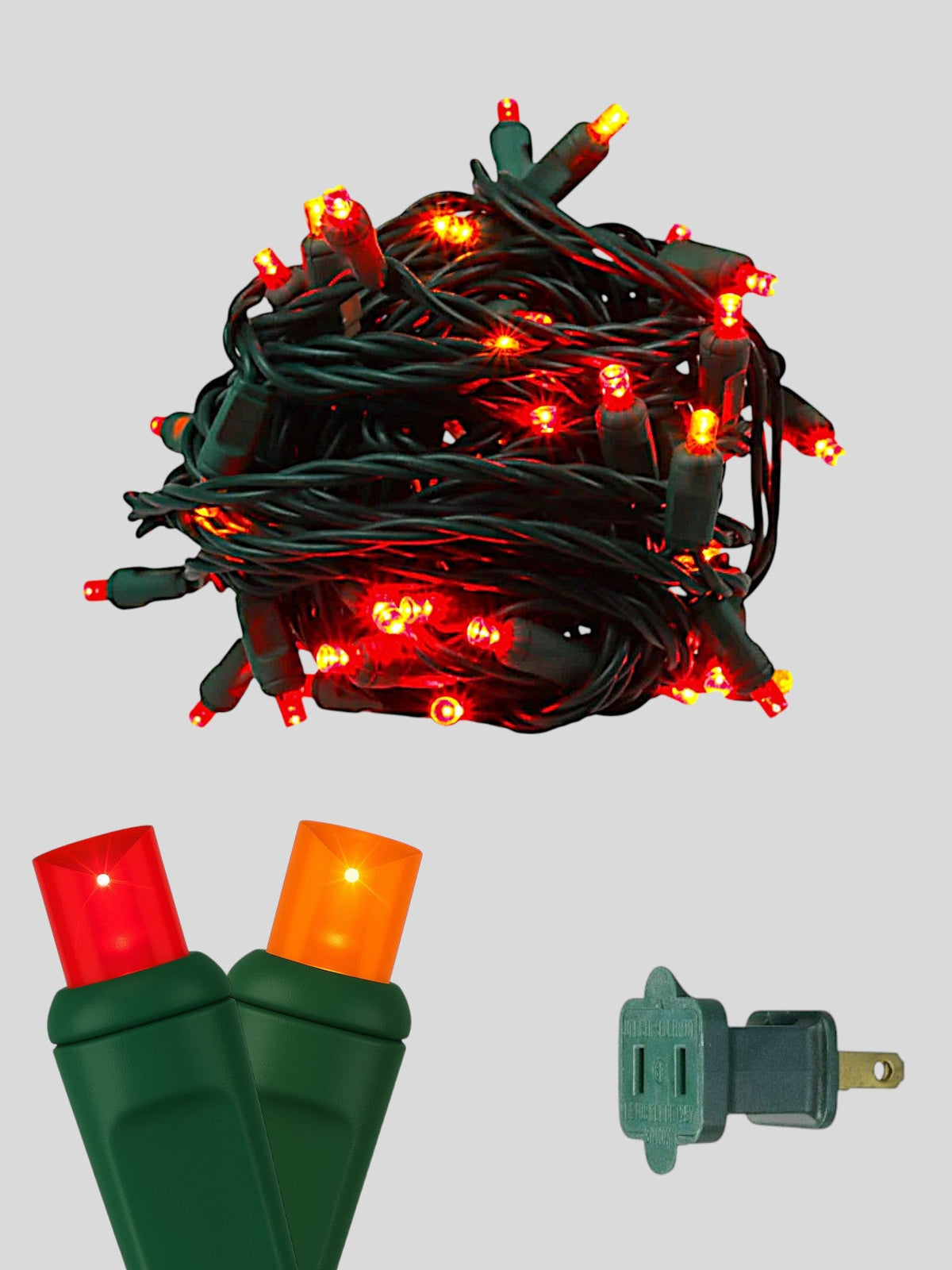 70L 4" Spacing Concave LED Mini Christmas Lights (Ball)