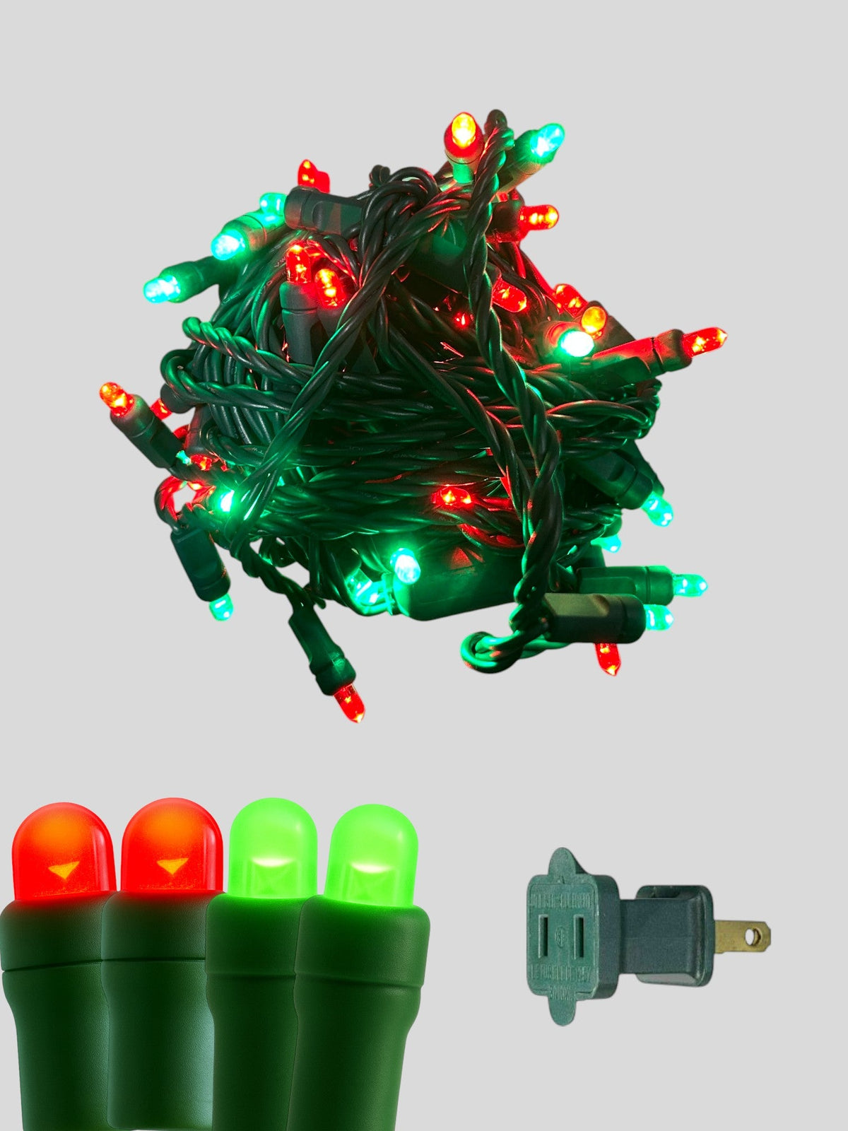 50L 6" Spacing Convex LED Mini Christmas Light (Ball)