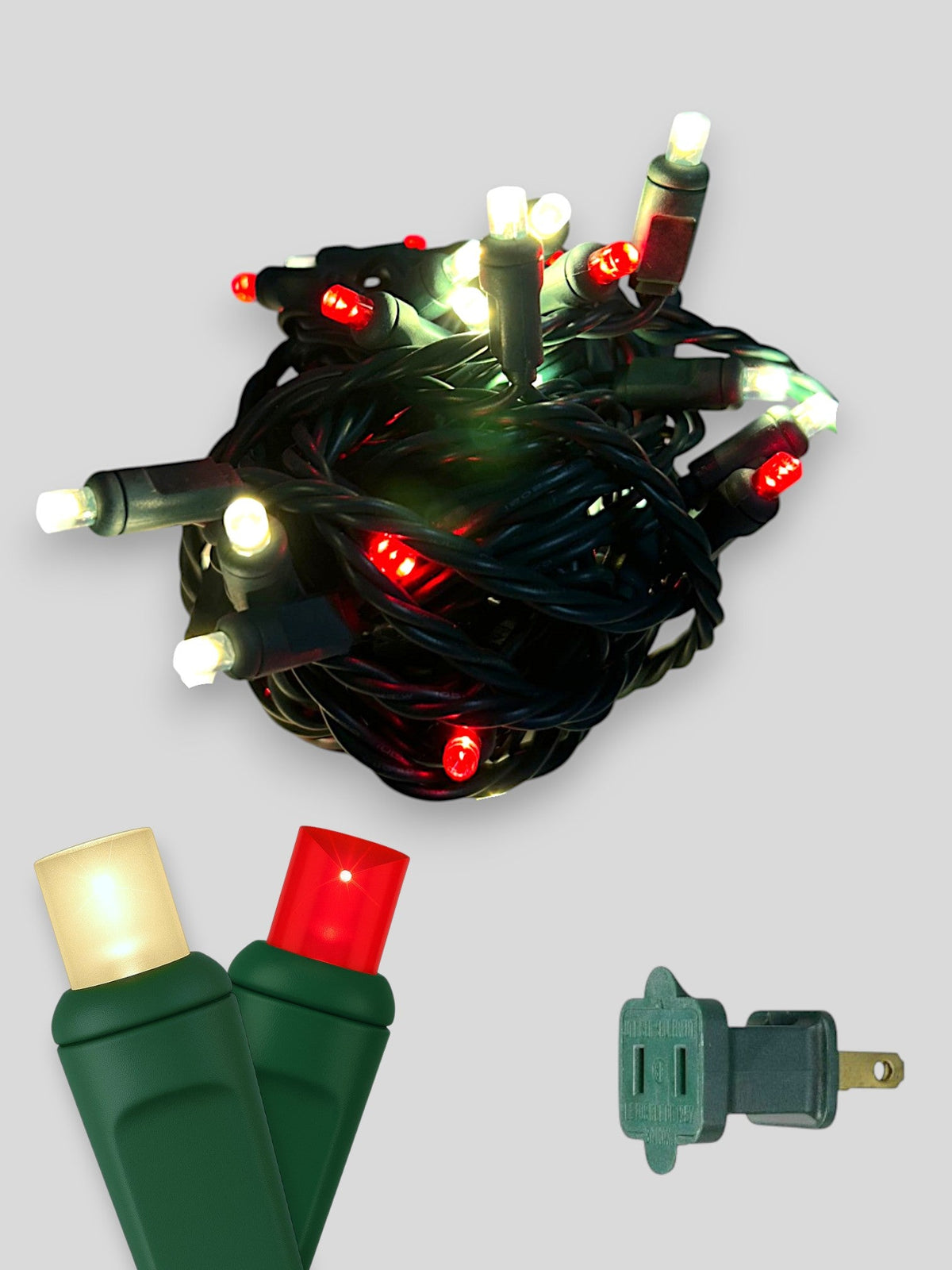 70L 4" Spacing Concave LED Mini Christmas Lights (Ball)