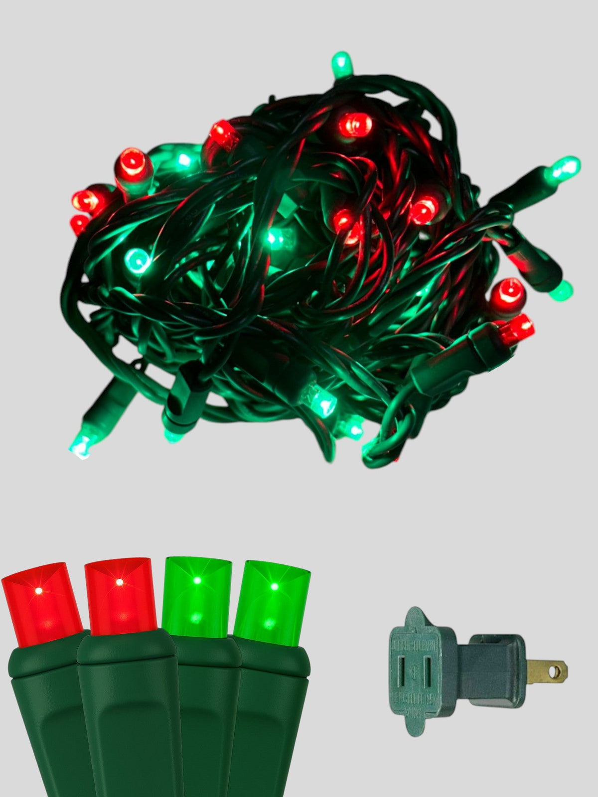 70L 4" Spacing Concave LED Mini Christmas Lights (Ball)