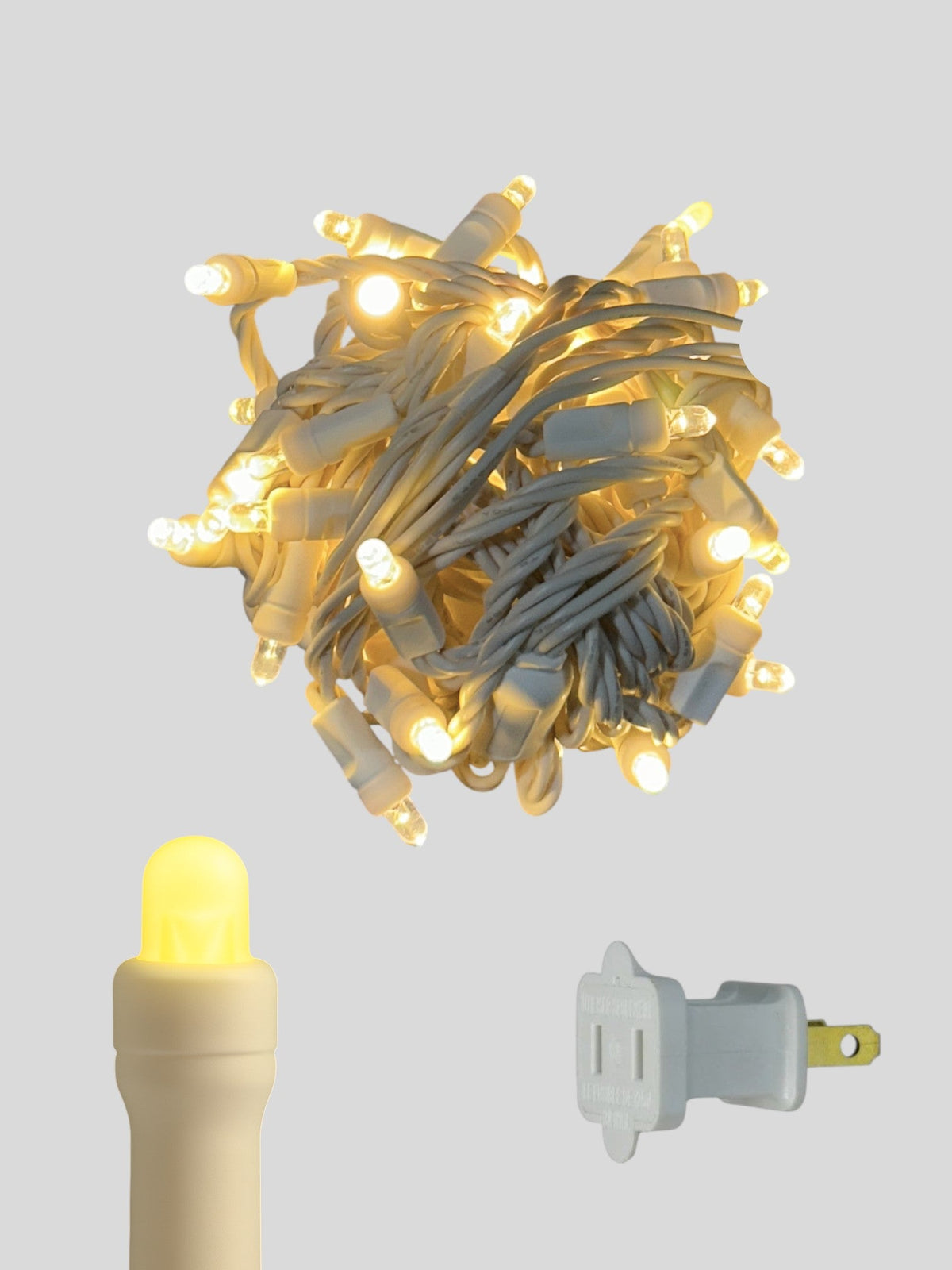 50L 6" Spacing Convex LED Mini Christmas Light (Ball)