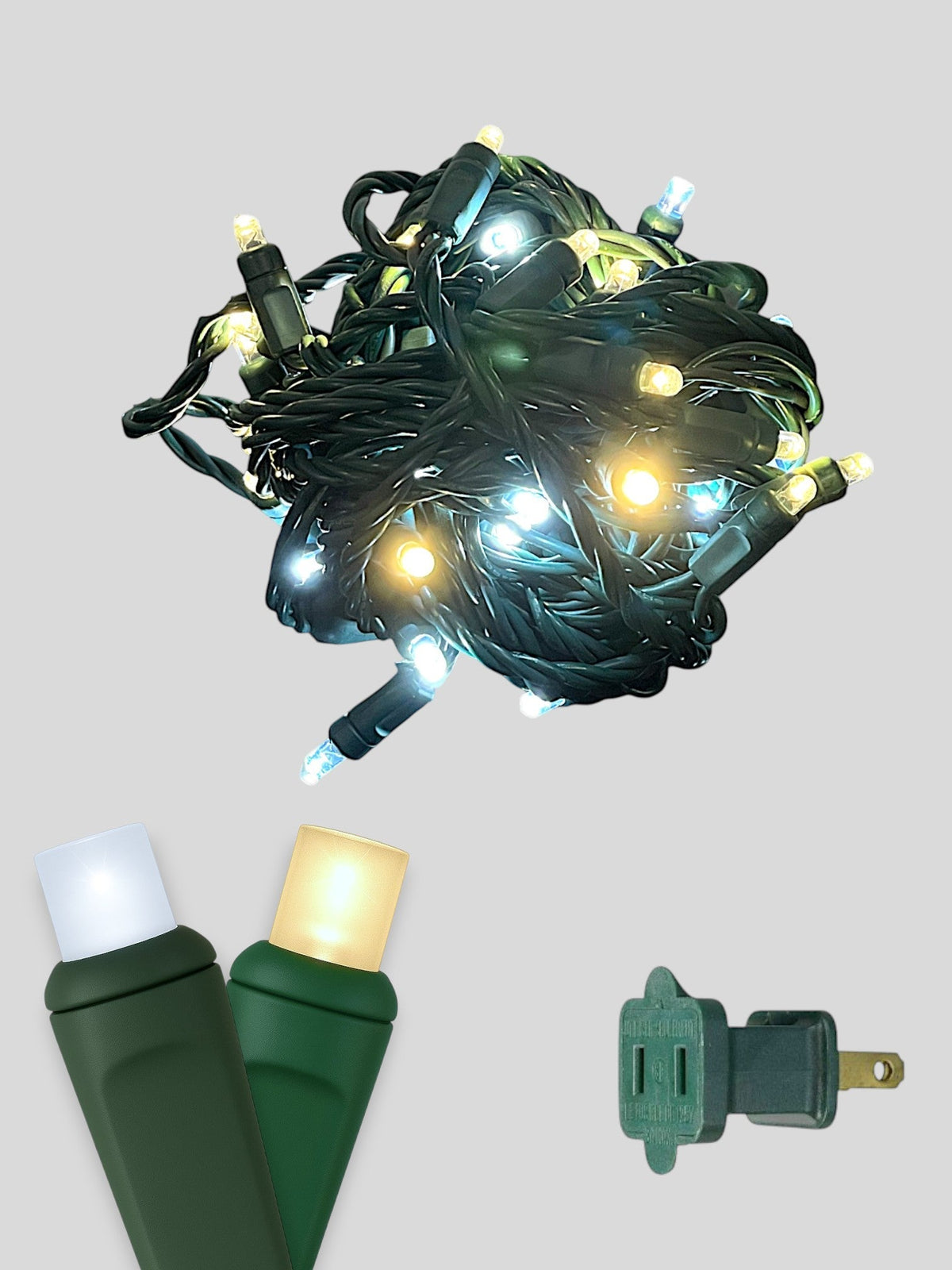 70L 4" Spacing Concave LED Mini Christmas Lights (Ball)