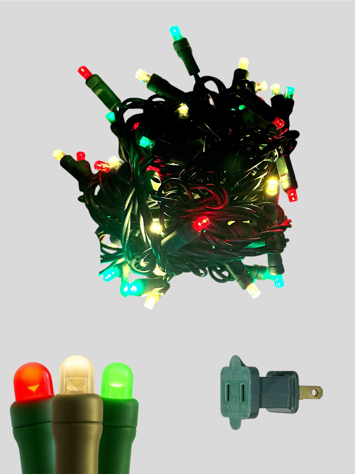 70L 4" Spacing Concave LED Mini Christmas Lights (Ball)