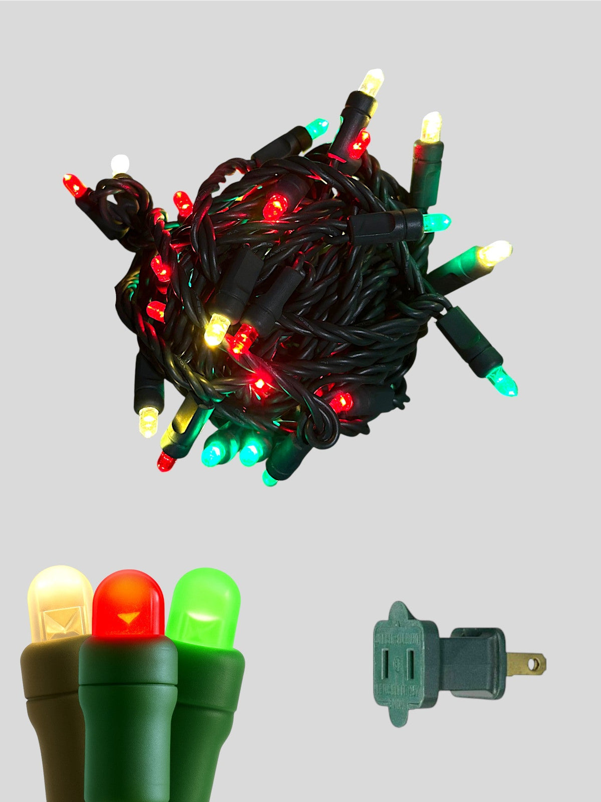 50L 6" Spacing Convex LED Mini Christmas Light (Ball)