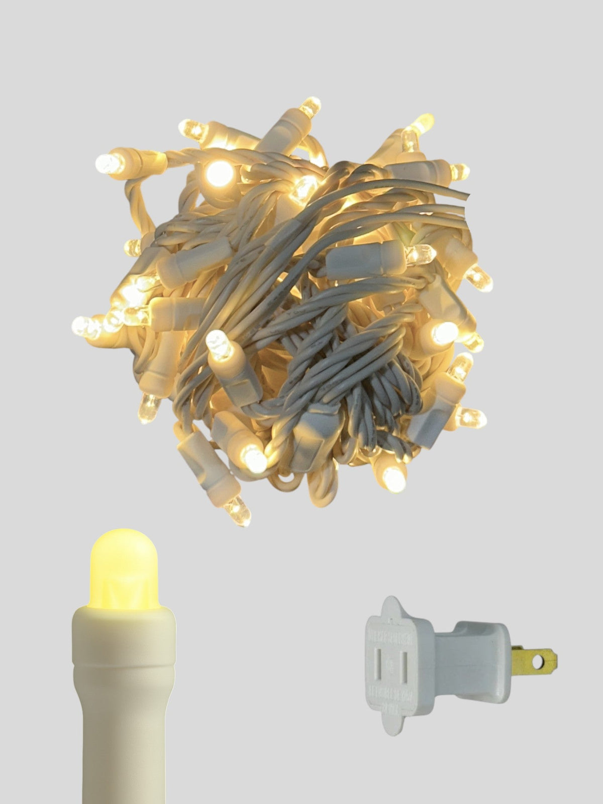 50L 6" Spacing Convex LED Mini Christmas Light (Ball)