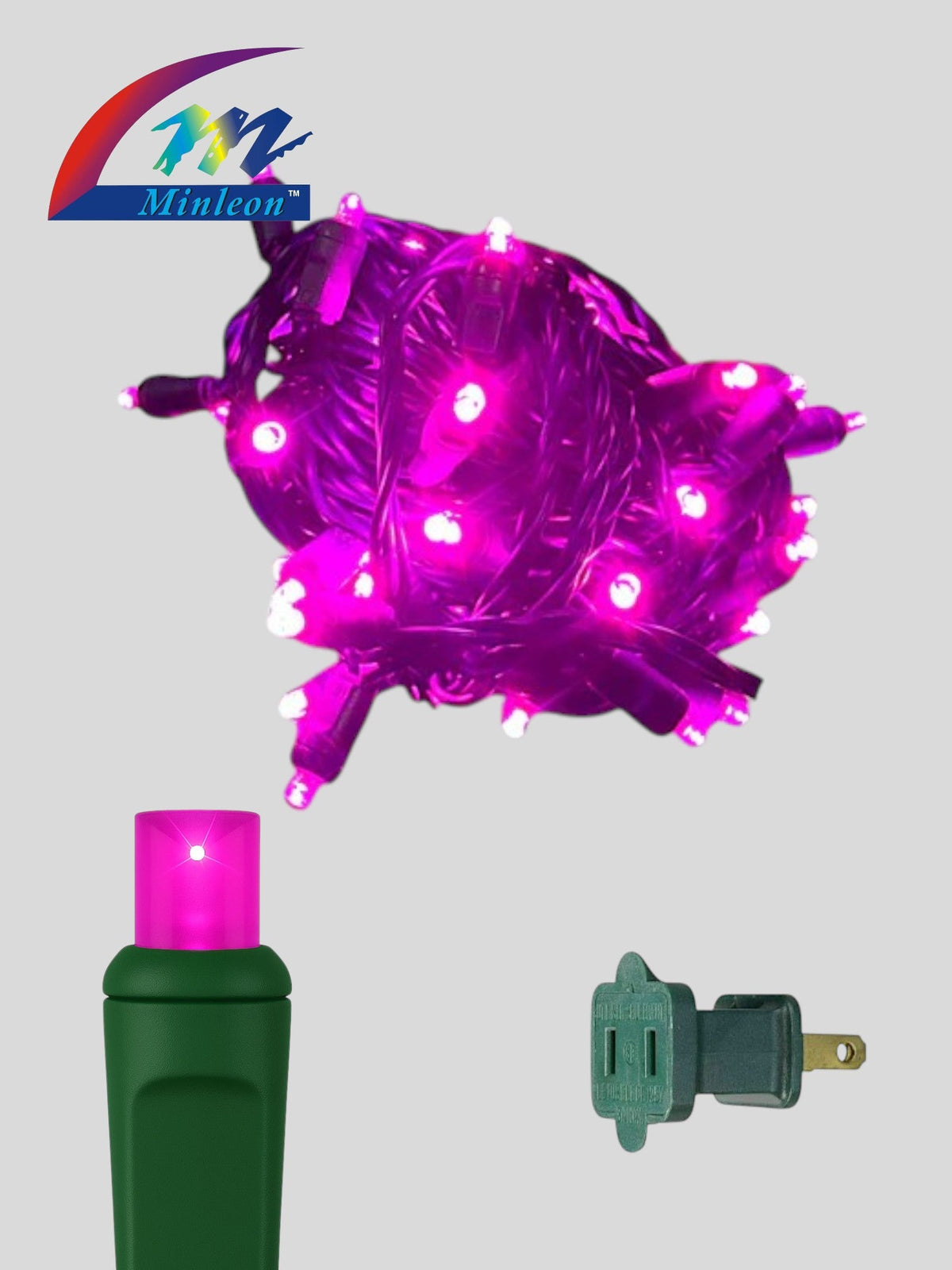 Minleon 50L 6" Spacing Concave LED Mini Lights (Ball)