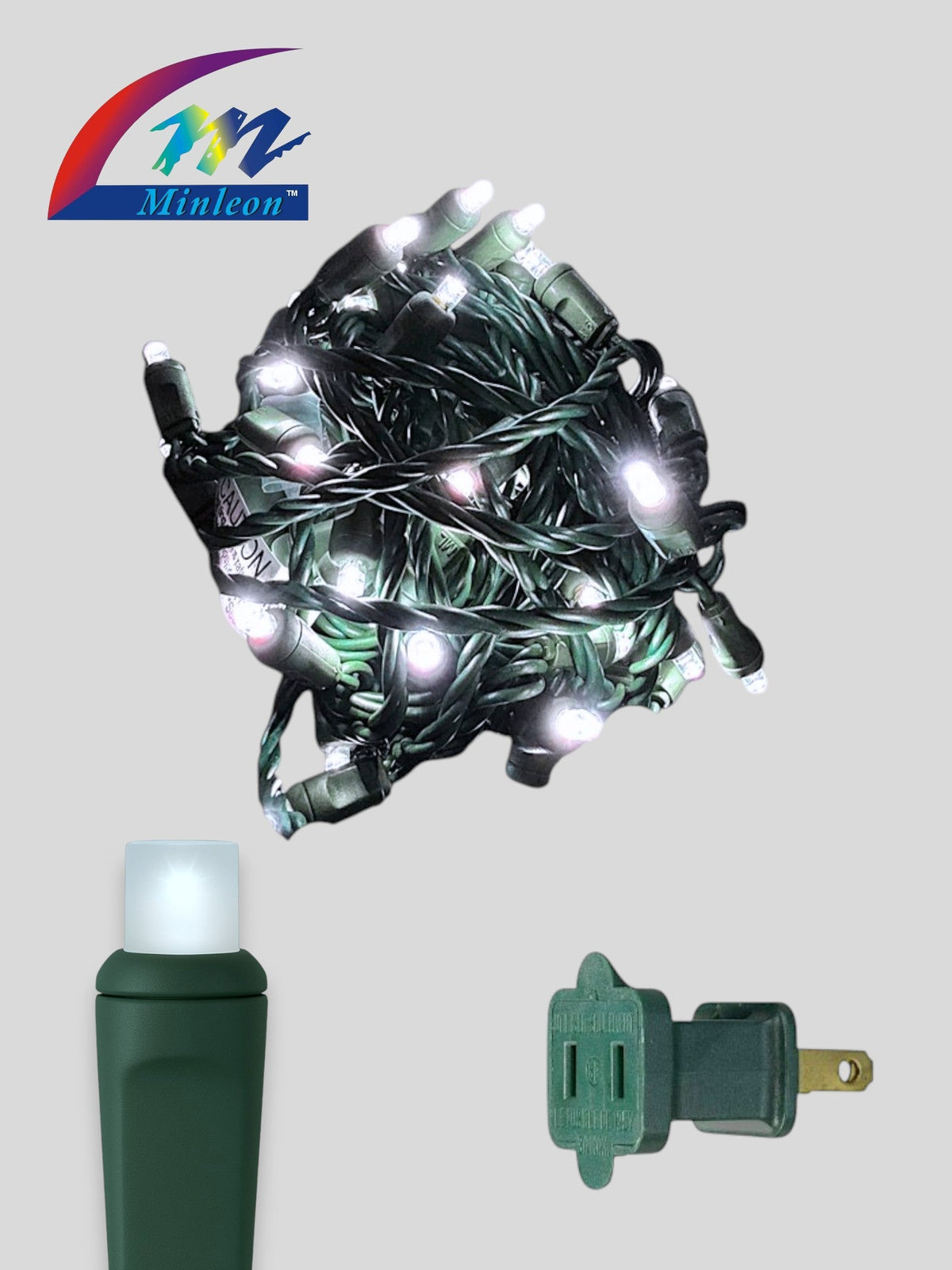 Minleon 50L 6" Spacing Concave LED Mini Lights (Ball)