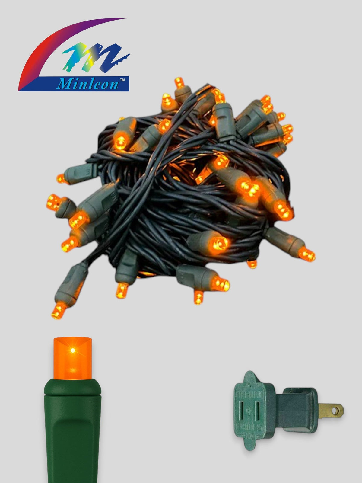 Minleon 50L 6" Spacing Concave LED Mini Lights (Ball)