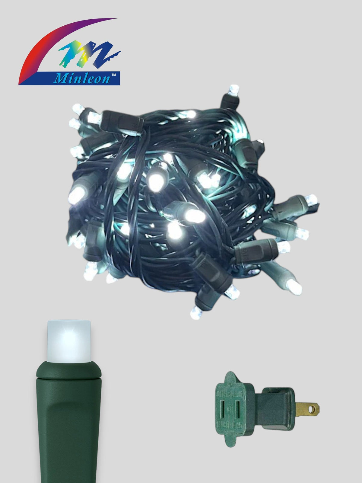 Minleon 50L 6&quot; Spacing Concave LED Mini Lights(Ball)