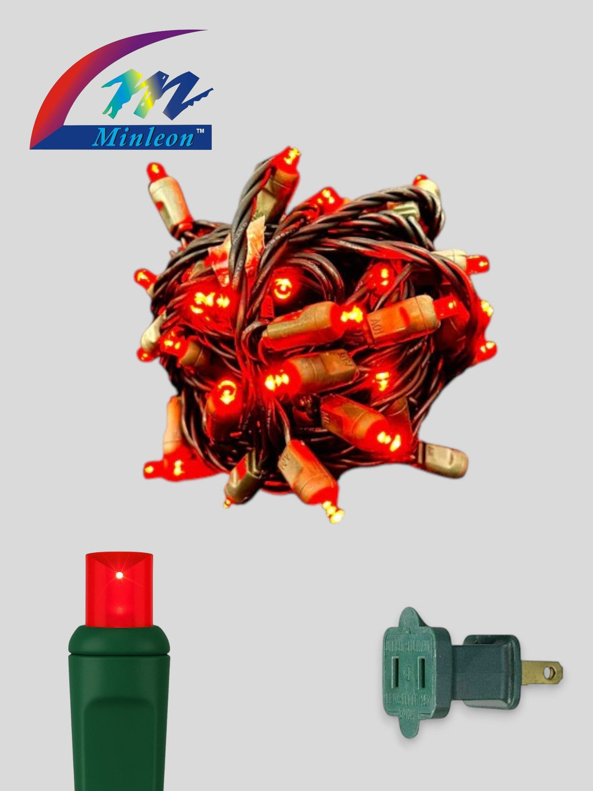 Minleon 50L 6" Spacing Concave LED Mini Lights (Ball)