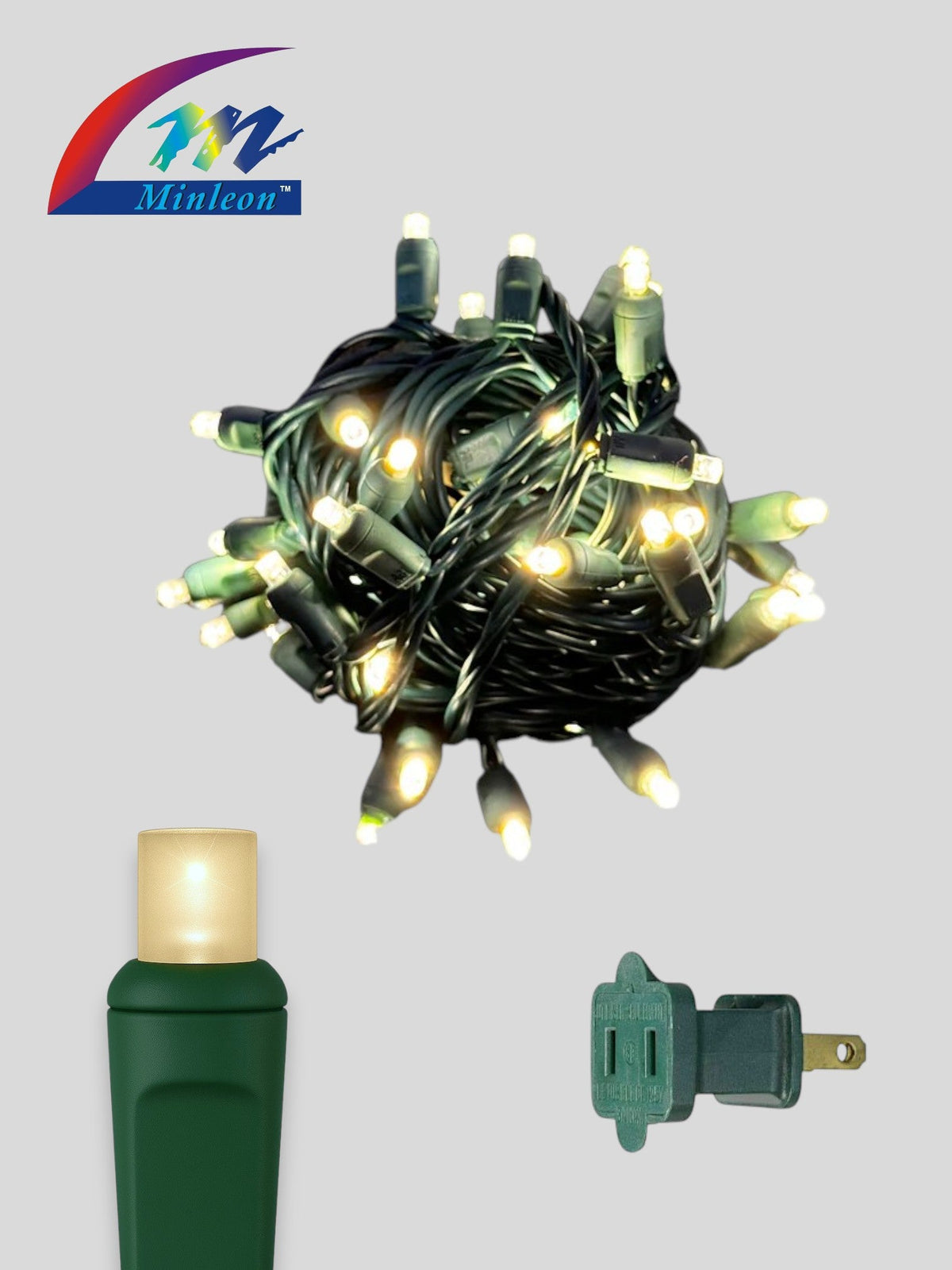 Minleon 50L 6" Spacing Concave LED Mini Lights (Ball)