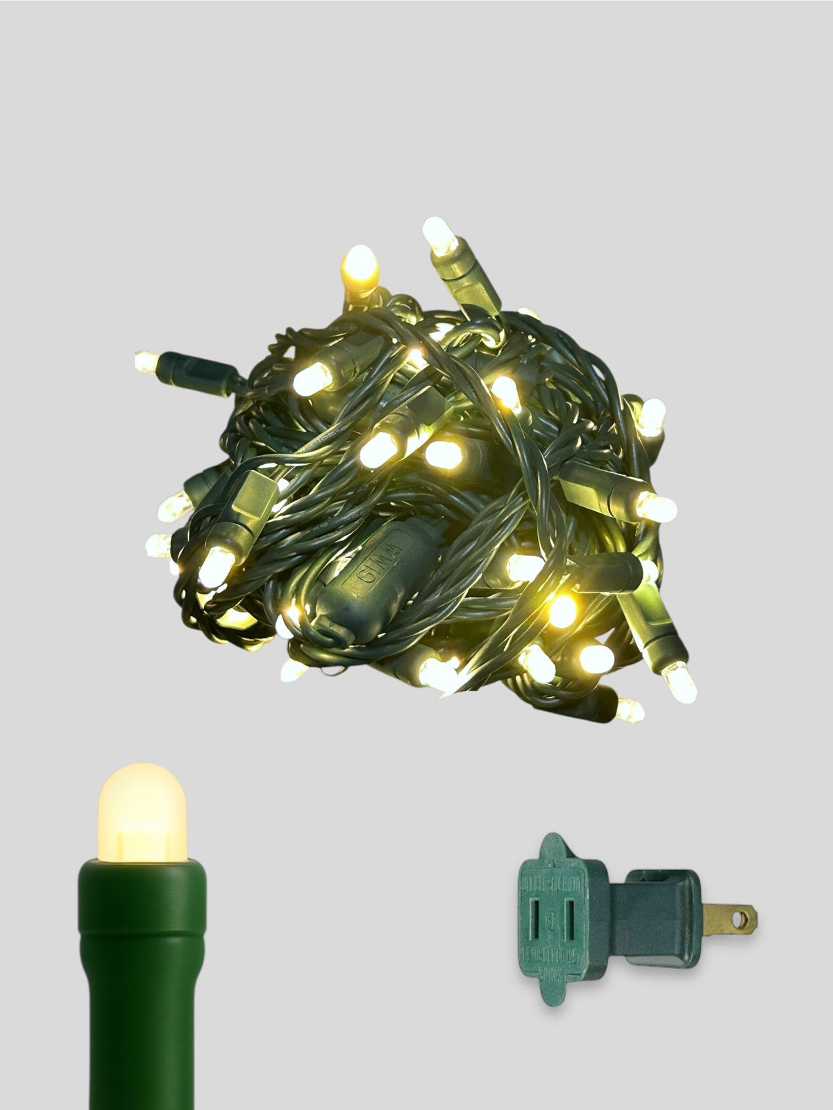 50L 6" Spacing Convex LED Mini Christmas Light (Ball)