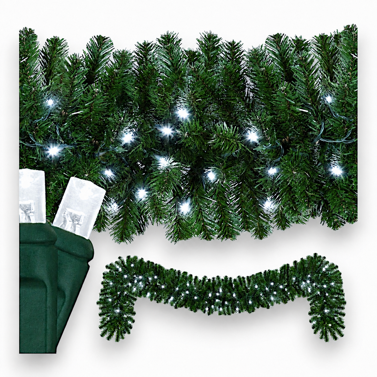 9' x 14" Sequoia Fir Garland