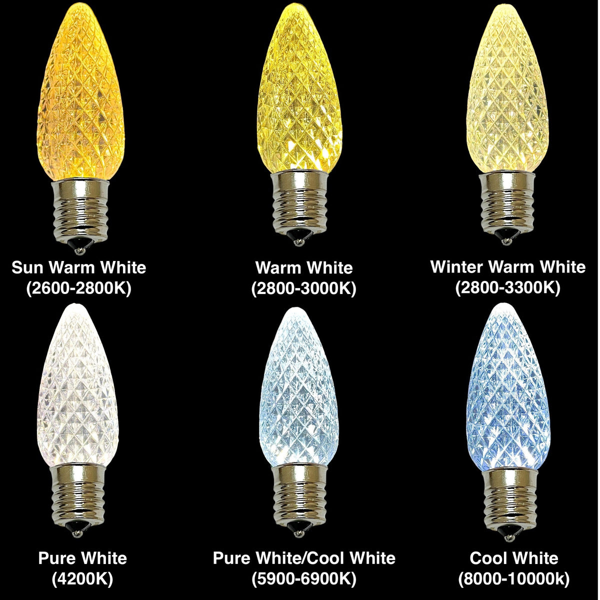 C9 Commercial Elite SMD Pre-Bulbed and Pre-Clipped Christmas Lights