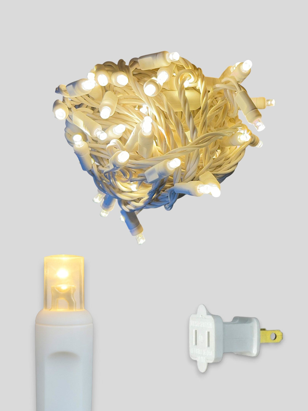 50L 6" Spacing Concave LED Mini Christmas Light (Ball)