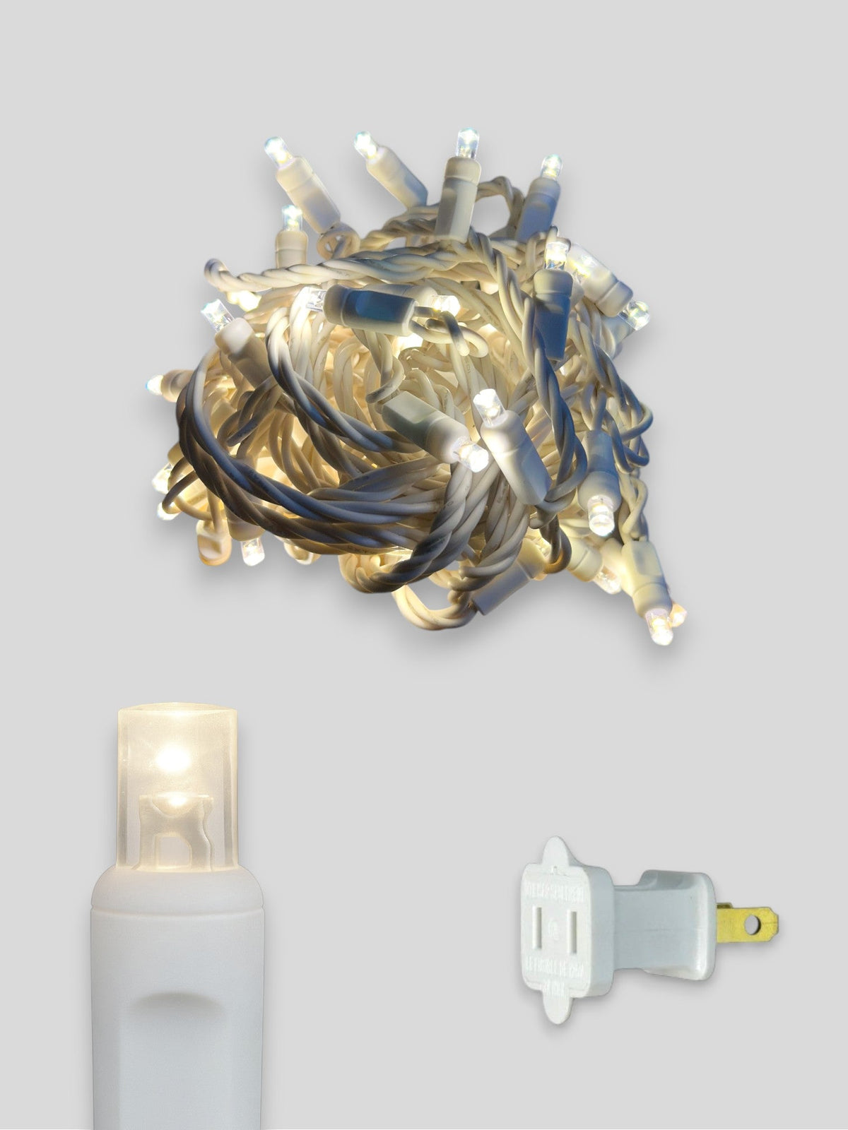 50L 6" Spacing Concave LED Mini Christmas Light (Ball)