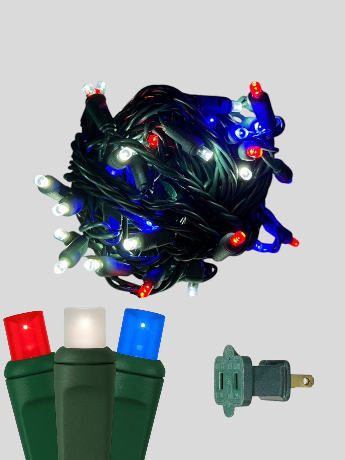 70L 4" Spacing Concave LED Mini Christmas Lights (Ball)